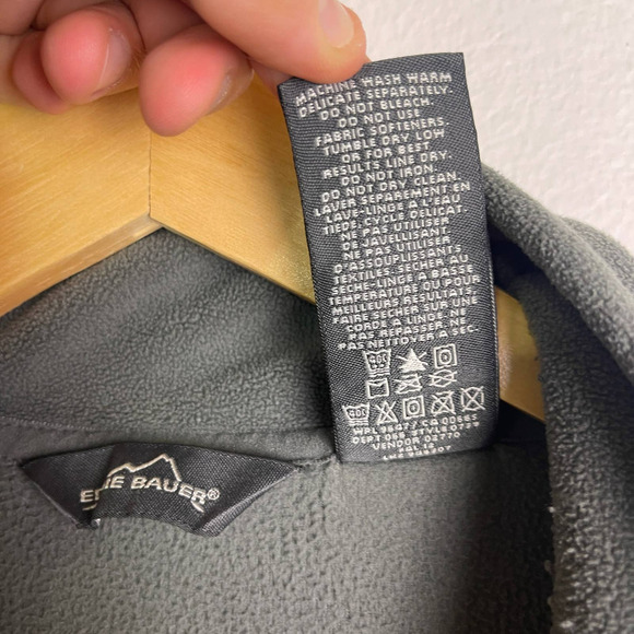 Eddie Bauer First Ascent Quarter Zip Fleece Pullover Jacket Men's Size Medium - Picture 4 of 7